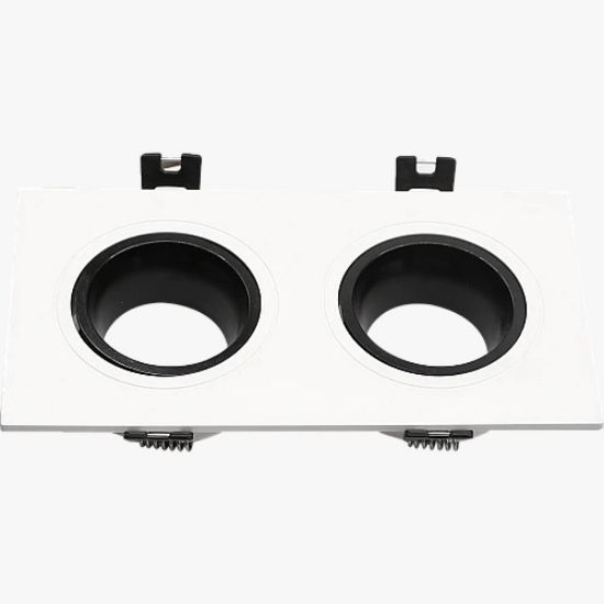 صورة إطار جرم سبوت مربع مجوز اسود + ابيض مانع للتوهج 